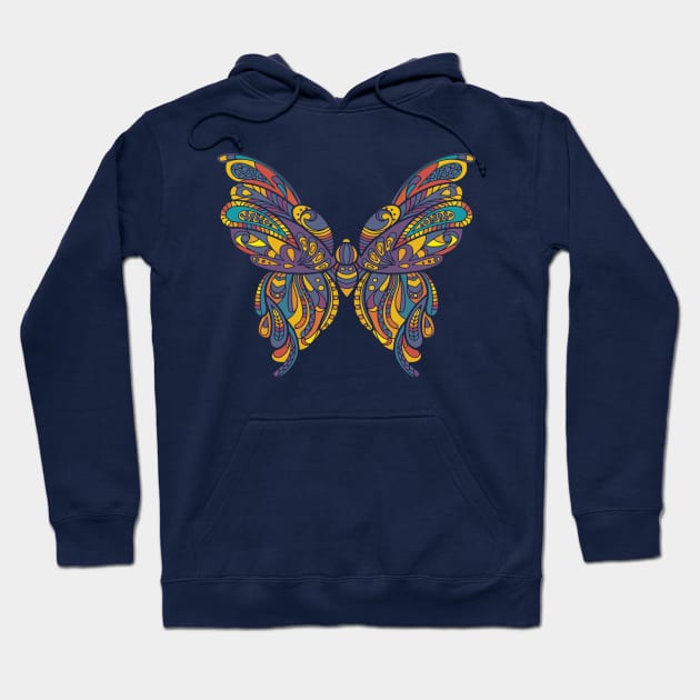 Beautiful Butterfly Sesign Hoodie by AlondraHanley